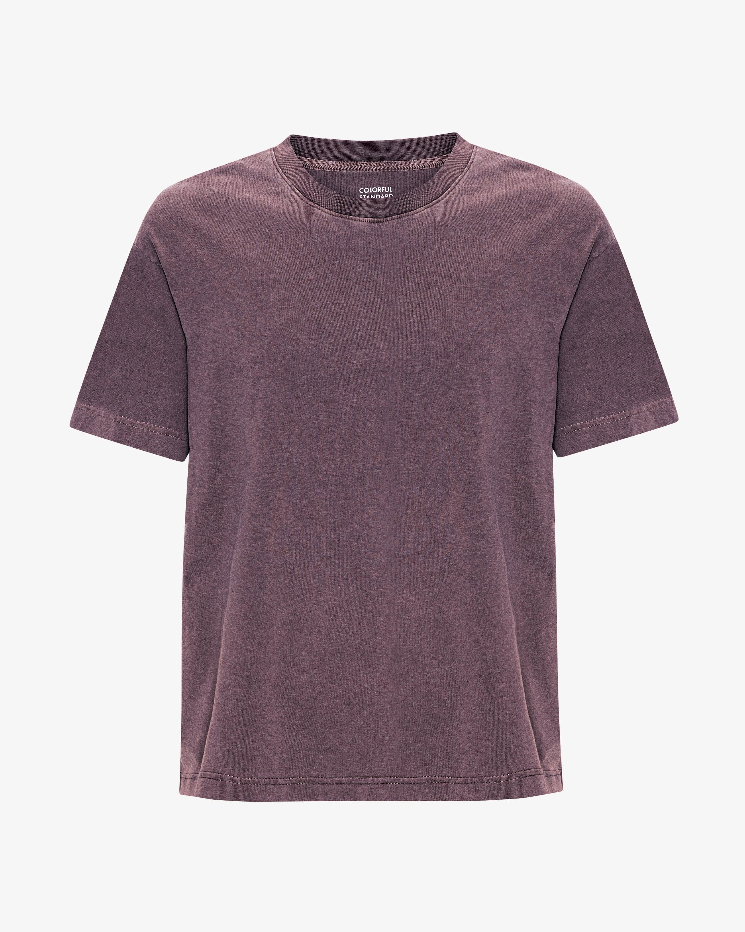Colorful Standard Oversized Organic T-Shirt Faded Grape Herren dunkellila